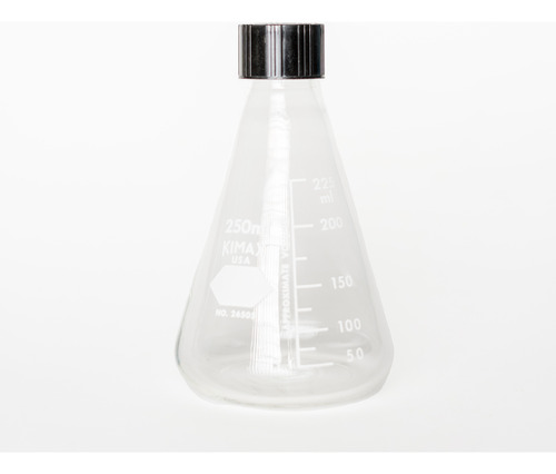 Matraz Erlenmeyer 250 Ml, Tapón De Rosca