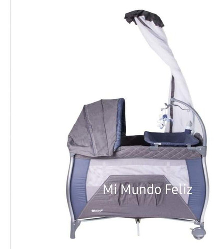 Cuna Corral Mecedora Aluminio Ebaby Napy Musical 779 De Lujo