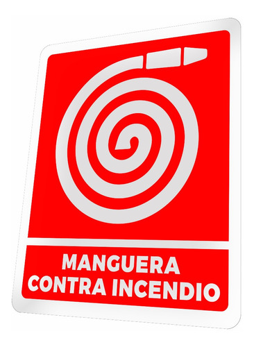 Letrero Manguera Contra Incendio Señalización Cartel