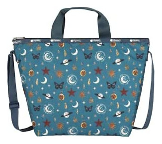 Lesportsac Celestial Shimmer Deluxe Easy Carry Tote Crossbod