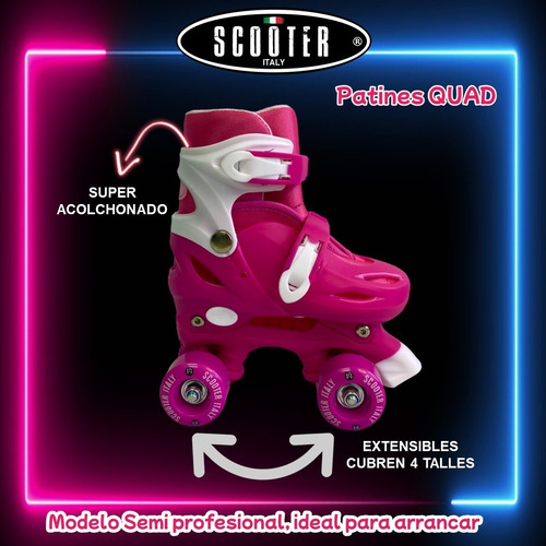 Patines Extensibles Scooter Italy Artistico Semi Profesional
