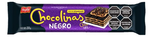 Gall. Chocolinas Negro 258 Gr. Pack 10 Unid.