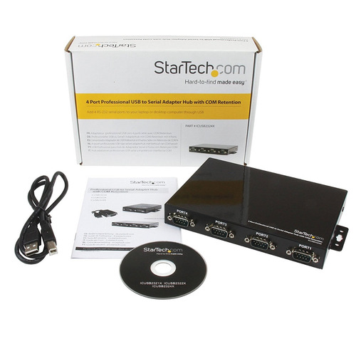 Startech.com Usb Hub Adaptador Serie - 4 Puertos - Montaje E