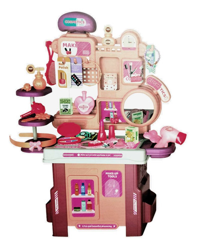 Set Mini Tocador De Juguete Juego De Belleza Princesas Niñas