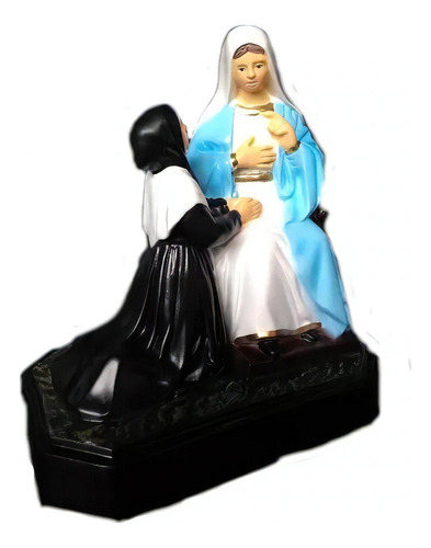 Imagem Santa Catarina Laboure Nossa Senhora Das Gracas 15cm Cor Pintura A Mão