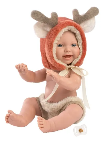 Muñeco Llorens Mini Baby Bebote Disfraz Ciervo Bebote 30 Cm