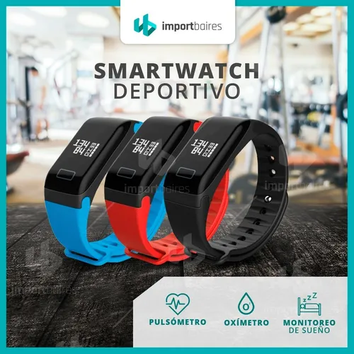 Reloj Inteligente Con Contador De Pasos Frecuencia Cardiaca Deportivo  Fitness