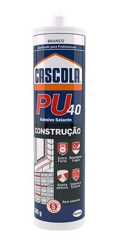 Imagem 1 de 3 de Adesivo Selante Branco Construção Pu 40 Cascola 380g Henkel