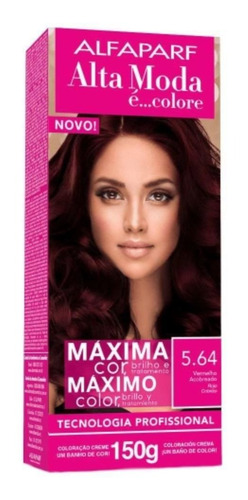 Alta Moda Coloração 5.64 Vermelho Acobreado 150g