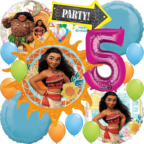 Moana Suministros Cumpleaños Para Decoracion Ramo Globos Alu