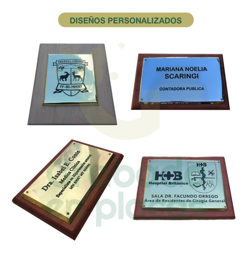 Imagen 9 de 10 de Placa Grabada Profesional, Doctor, Abogado, Contador 20x10cm