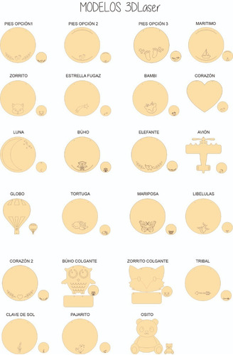 Kit Nacimiento Baby Shower Souvenir - Mdf / Fibrofacil