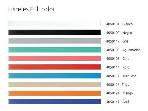 Imagen 5 de 10 de Listel Guardacanto Varios Colores