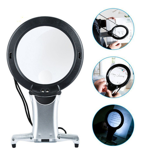 Lupa De Leitura Com Luz Led Hands Free Chest Reset Doubl