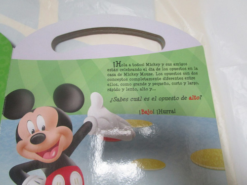 Audio Libro Con Cd Los Opuestos Mickey Mouse Niño Infantil