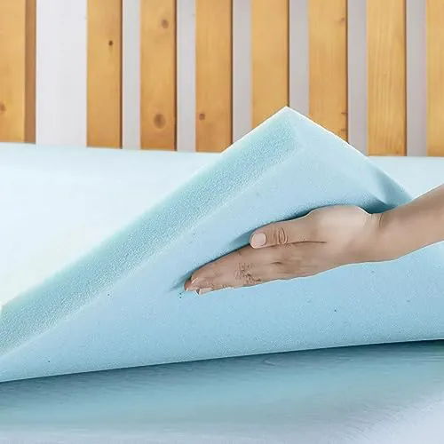 Colchón Topper Memory Foam 1 5 Ventilado, Gel Refrescante,