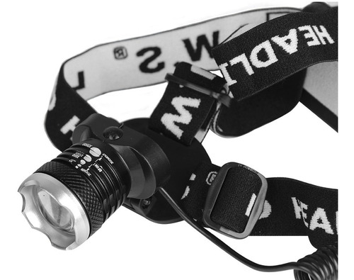Kit 14 Lanternas De Cabeça Profissional Tática Led T6 C/zoom Lanterna Preto Luz Branco