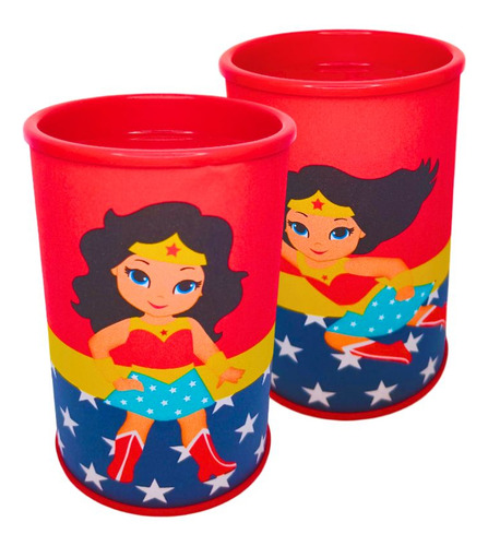 20 Cofrinhos Para Lembrancinhas Mulher Maravilha Baby