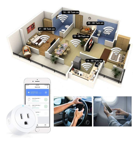 Smart Plug Amysen - Un Certificado Con Alexa Compatibles, Ec