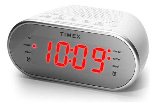 Reloj Despertador Timex Con Radio Y 20 Estaciones Preestable