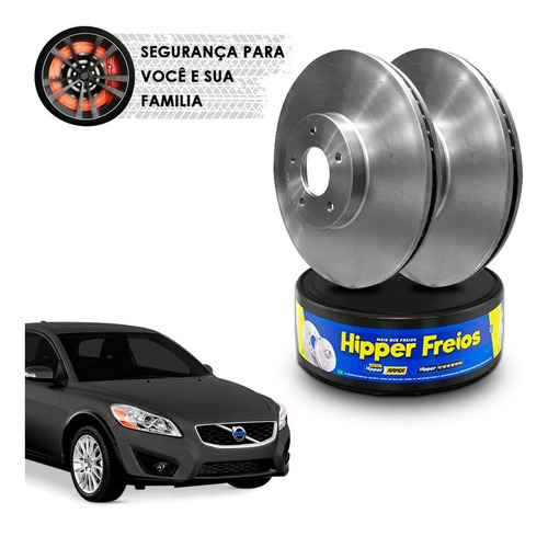 Par Disco De Freio Volvo C30 2.0 07 A 13 Dianteiro Ventilado