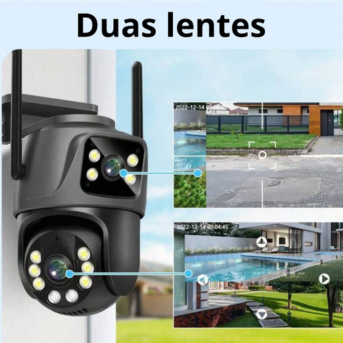 Kit 3 Câmera Segurança Ip A28 Prova Dagua Lente Dupla Yoosee