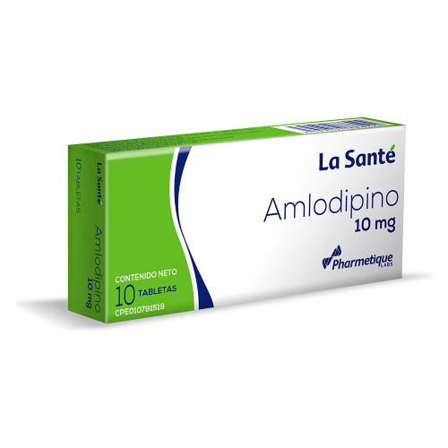 Amlodipino Elter 10mg X 10 Tabletas