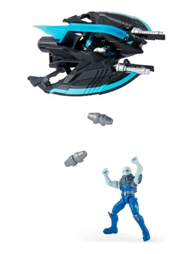 Figuras Mr Freeze Vs Batman Vehiculo Volador 10 Accesorios
