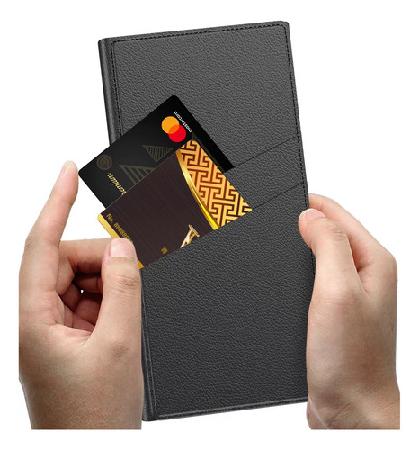 Para S24ultra Folding Stand Phone Case Carbon Fiber Pattern