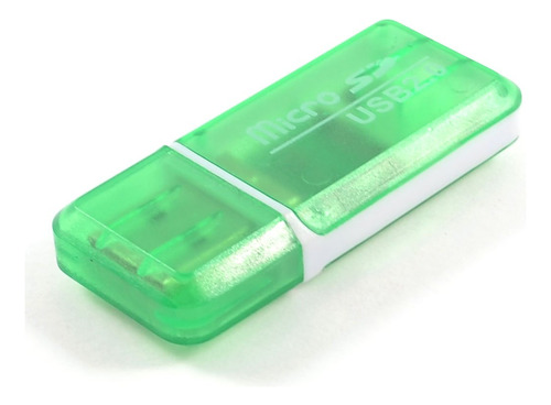 Qtqgoitem Carcasa Plastico Verde Transparente Usb 2.0 Lector