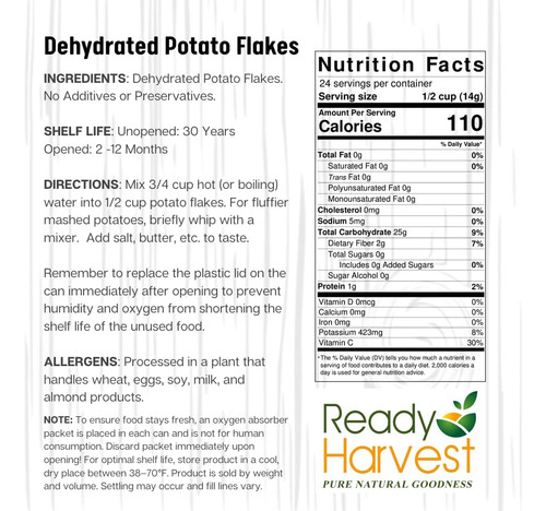 Flocos De Batata De Alimentos Desidratados Prontos Para Colh