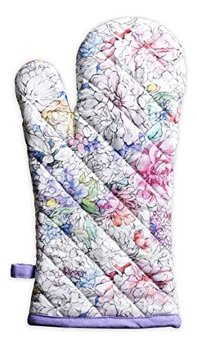 Maison D Hermine Floral Love Guantes De Cocina 100% Algodon