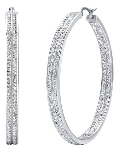 Pendientes De Aro Grandes De Acero Inoxidable Para Mujer Con