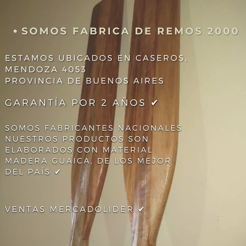Imagen 5 de 5 de Remo Pala Bichero De Madera 1.40mts Reglamentario