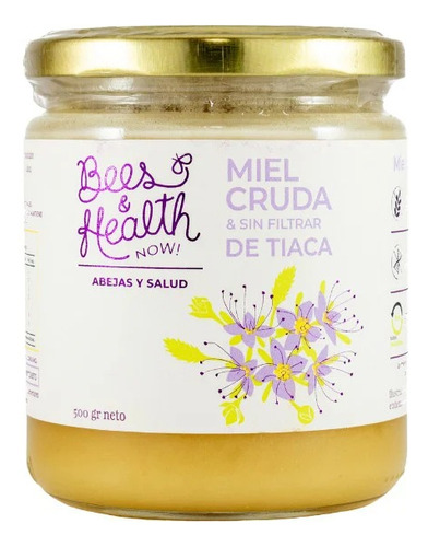 Bees & Health - Miel Cruda Y Sin Filtrar De Tiaca 500gr