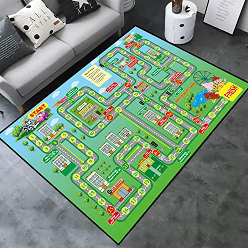 Alfombra Sala De Juegos Mapa De Carretera Alfombras Jue...