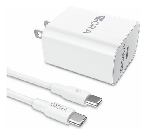 Cargador Tipo C 1 Hora 20w Para Motorola iPhone 15 Cab C A C