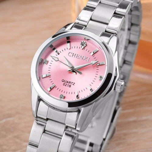 Relógio Feminino Delicado Aço Inoxidável Chenxi Original