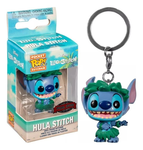 Llavero Funko Pop Keychain Hula Stitch Lilo & Stitch Disney