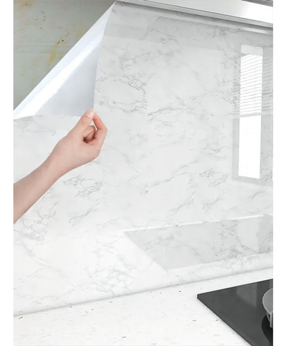 Adesivo Anti-gordura Para Cooktop De Cozinha, Cinza Claro 5m