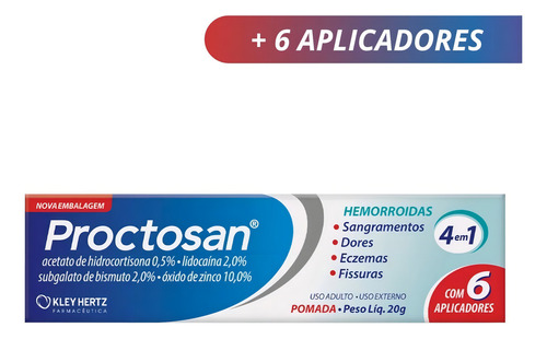 Proctosan Pomada 20gramas Tratamento De Hemorroides