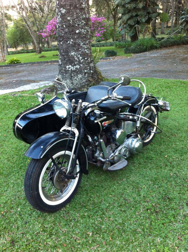 Harley Davidson1200cc Flathead 47-c/side Car
