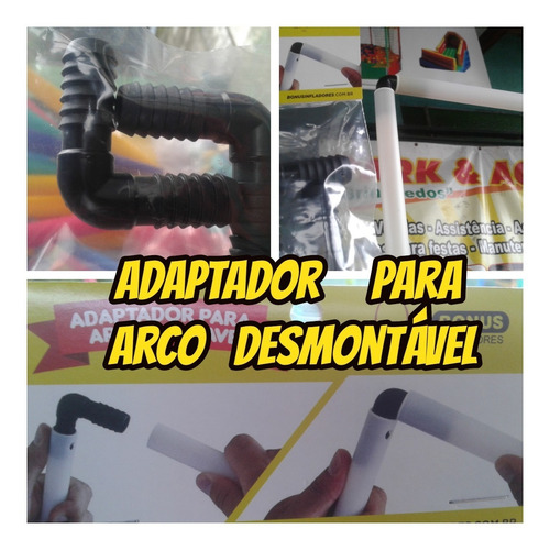 Imagem 9 de 10 de Arco Desmontável 01+2 Adaptador P/arco Ficar Quadrado+brinde