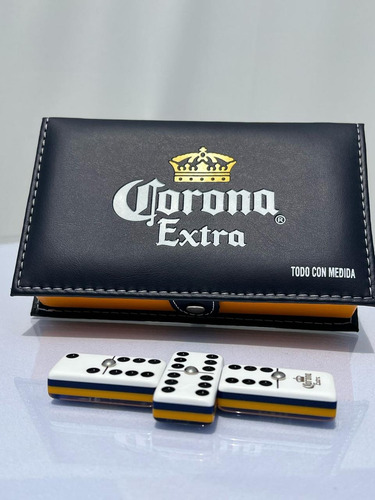 Domino Corona Extra Fondo Azul + Lata Coleccion Corona Cap 2