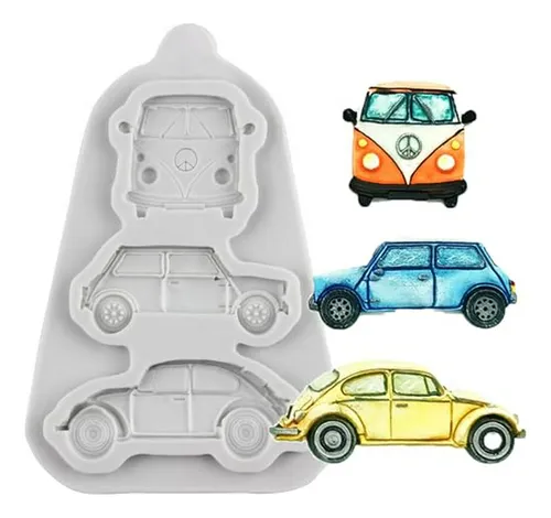 Moldes De Silicona Para Chocolate De Autos Y Autobuses - Dec