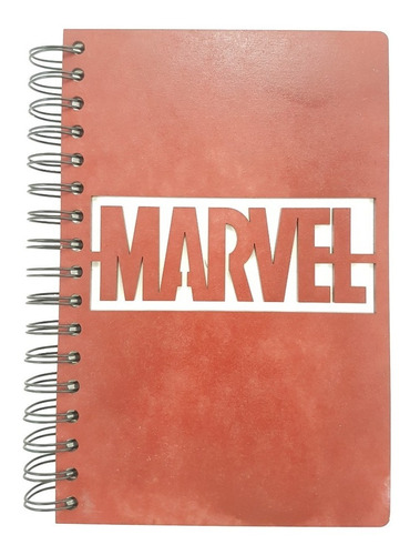 Libreta Italiana Portada Personalizada Logo Marvel