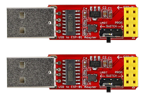 Wishiot Esp-01s Programador Usb A Esp-01 Adaptador Esp8266 M