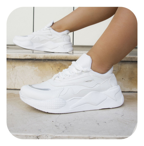 Imagen 1 de 8 de Zapatillas Mujer Blanca Deportivas Anatomica Maceo Araquina