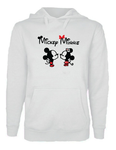 Polerón Estampado Unisex Mickey Y Mini Besos