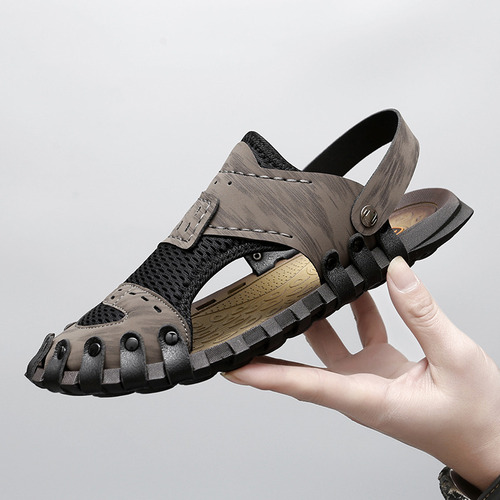 Sandalias Informales Transpirables De Verano For Hombre, De